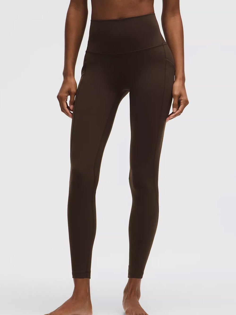 lululemon Size 8 Align High-Rise 25" Leggings with Pockets in Brown